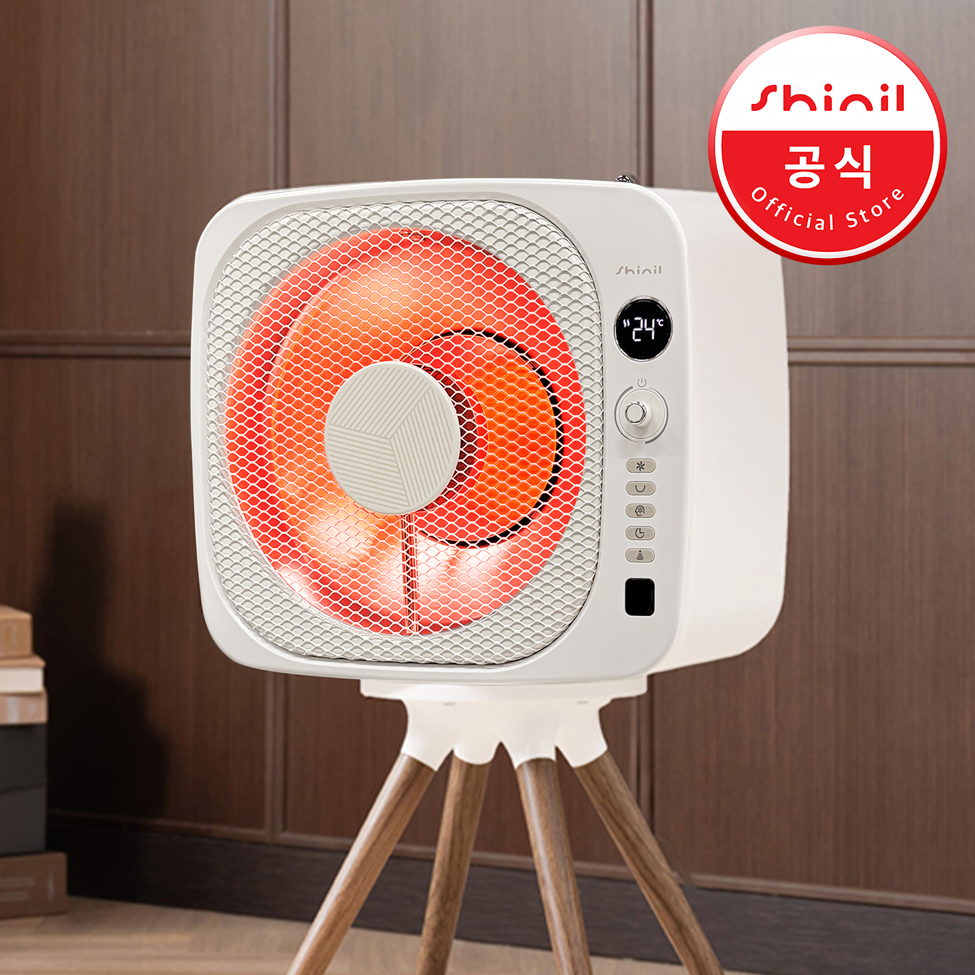 신일 전기히터 에코큐브팬히터 하이라이트 캠핑전기난로 난방기 스토브 온열기