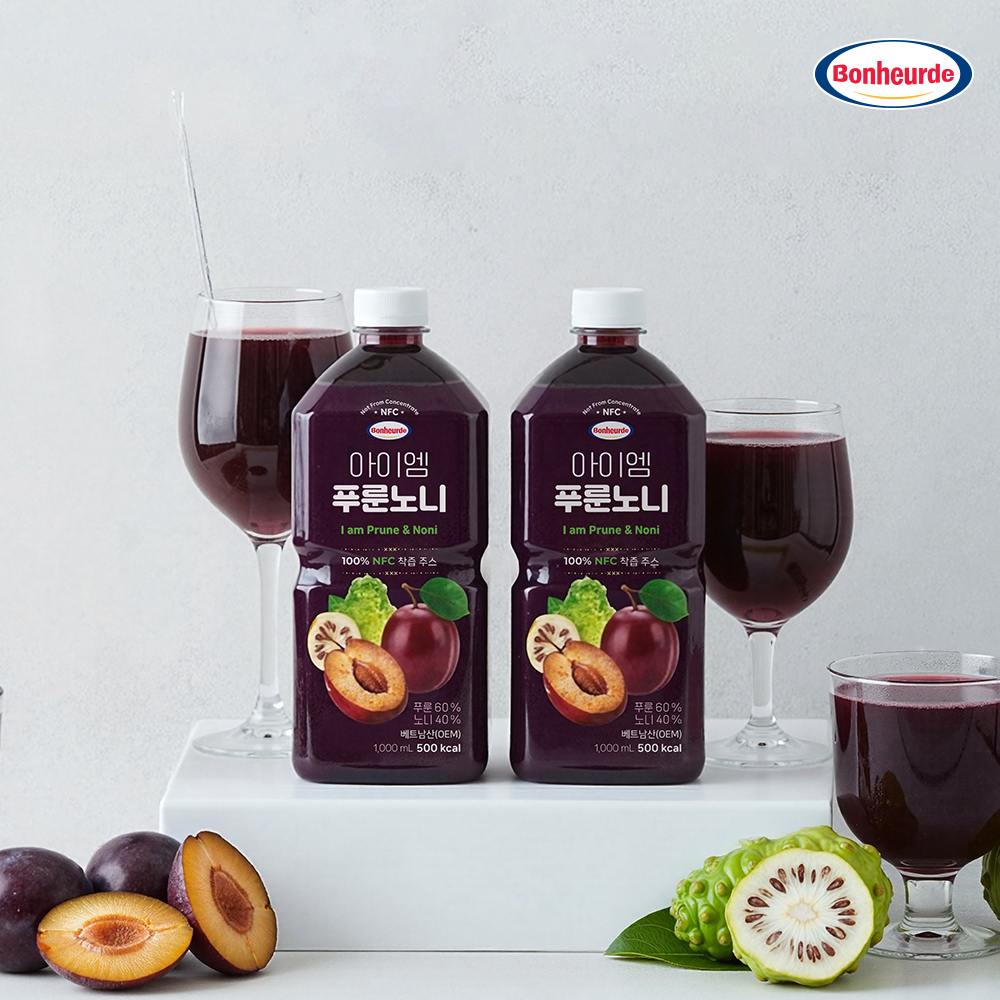 [100% NFC 건자두 노니 착즙] 보넬드 아이엠 푸룬노니 푸룬, 1L, 6개 - 상세 이미지 2