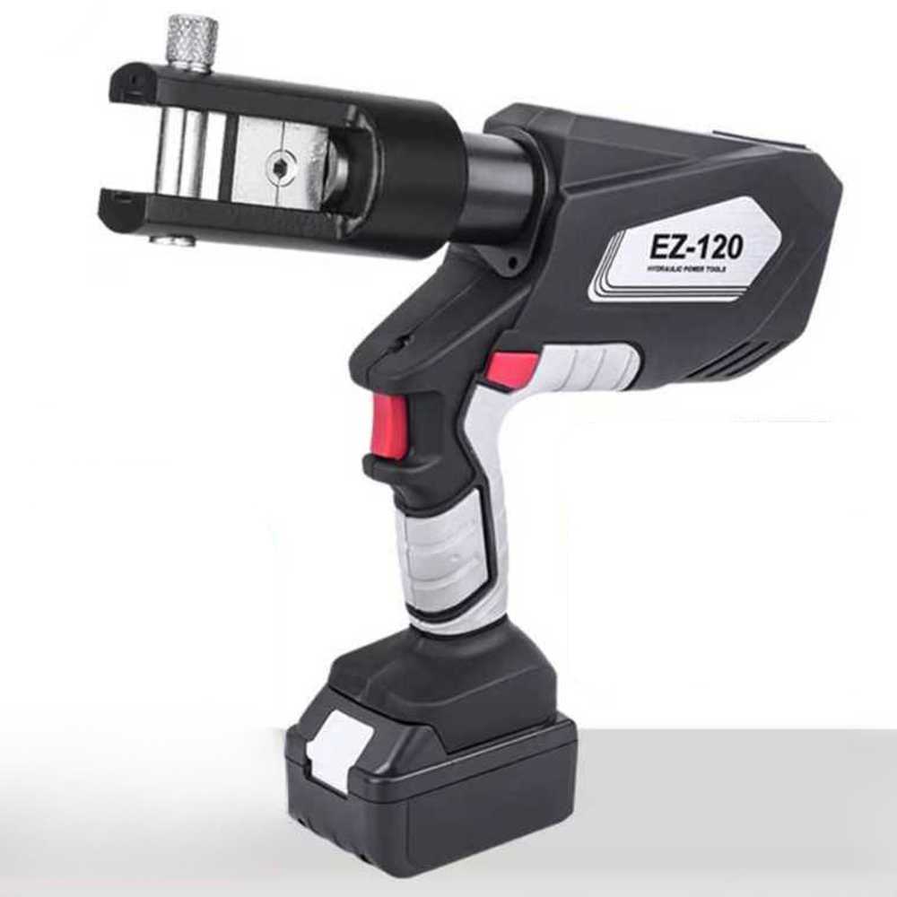 자동 전동 케이블 압착기 전선 크림핑 배선 전기 작업 EZ-120 리튬 산업용 (10mm) - 상품 이미지