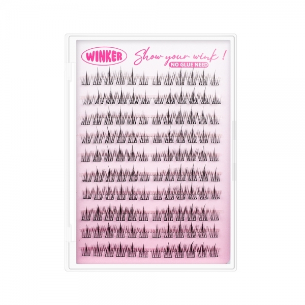 Sunflower 꾸안꾸 노글루 원터치 일체형 대용량 인조속눈썹 (120pcs) - 상세 이미지 4