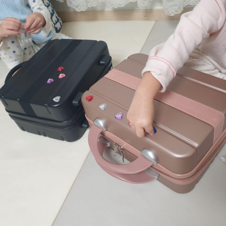 레디백 미니 캐리어 로즈 골드 작은 트렁크 소형 - 상품 이미지