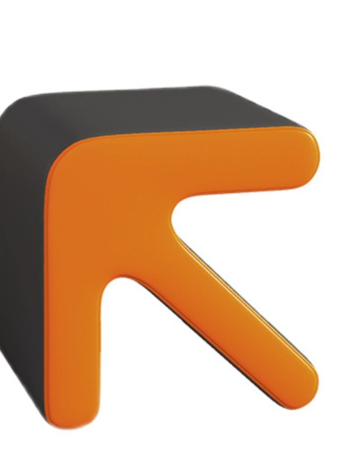 현관 신발 벤치 스툴 입구용 의자 거실 수납 벤치형 스몰 35x32x35cm 오렌지-화이트