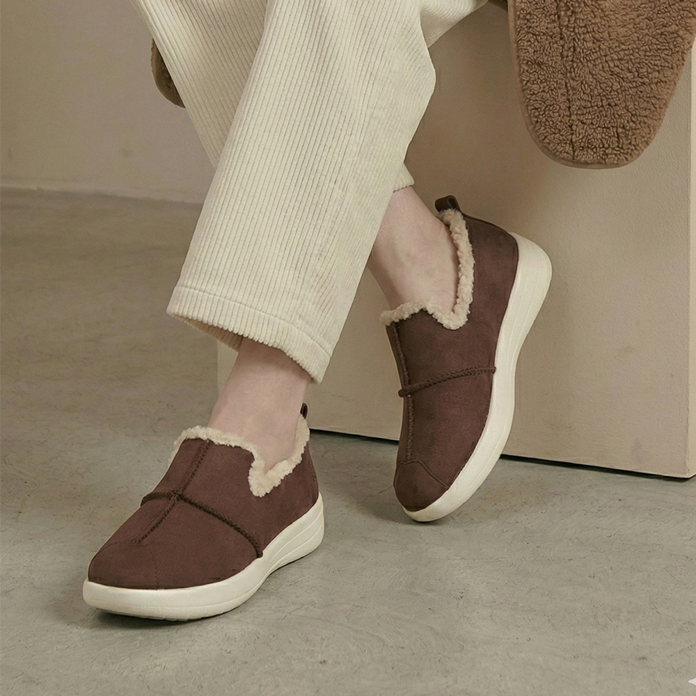 데이워크 발편한 아치깔창 여성 슬립온 다우니 초코브라운 (DW30023-DBRS)