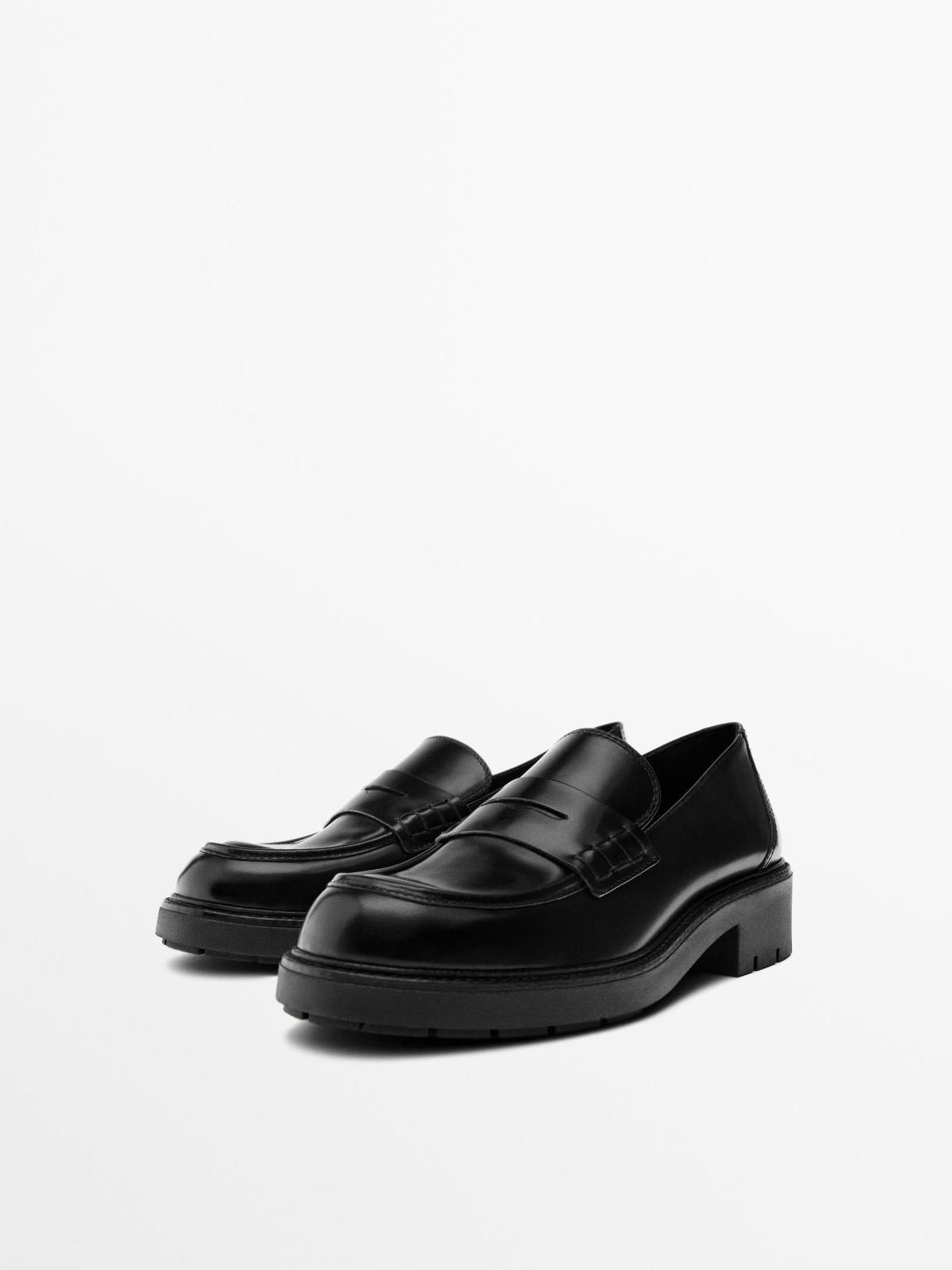 마시모두띠 글로시 트랙솔 페니 로퍼 1599/750 BLACK - 상세 이미지 4