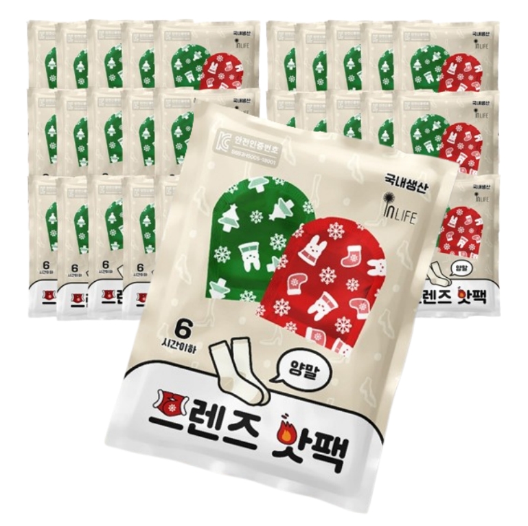양말온열팩 대용량 스키장 패치형 양말핫팩 50g 360개 1박스 - 메인 이미지