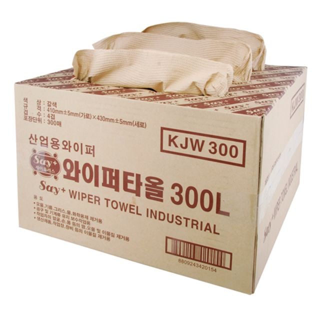 와이퍼 산업용 타올 300매 4겹 대형 KJW300 - 메인 이미지