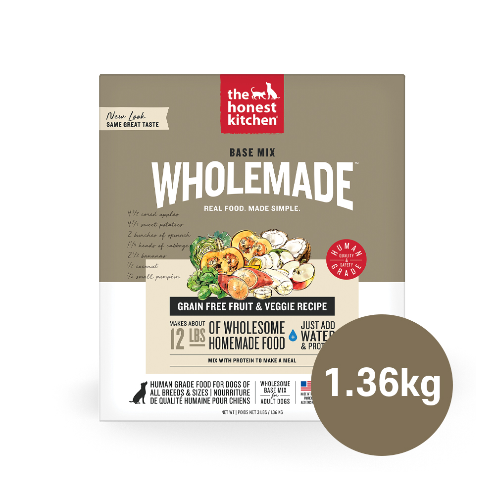 디어니스트키친 탈수건조 알러지 강아지 사료 그레인프리 베이스믹스, 1.36kg, 1개