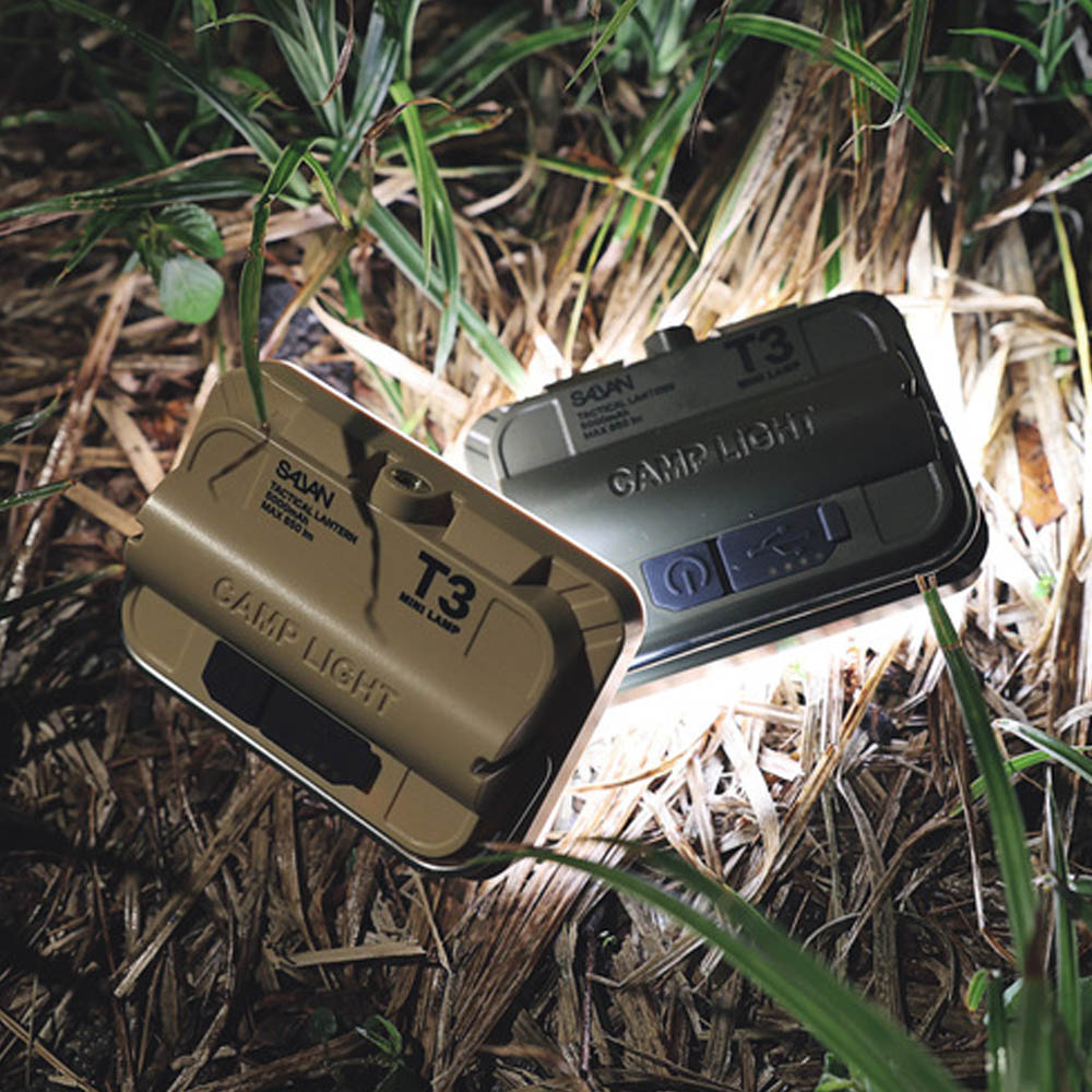 살반 T3 미니 충전식 LED 캠핑 백팩킹 미니멀 랜턴 5000mAh 850루멘