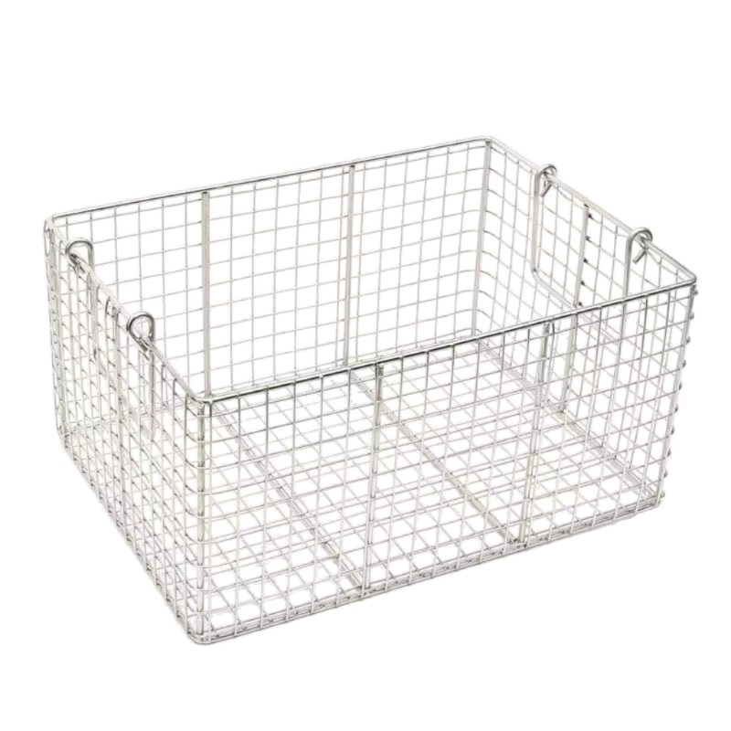 업소용 스텐 바구니 식당 건지기 튀김망 미니 채반 손잡이 대형 업소 사각 30x20x10cm 메쉬 3cm - 상세 이미지 3