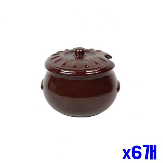김치 깍두기 양념 도자기 단지 5호 x6개 양념통 - 메인 이미지