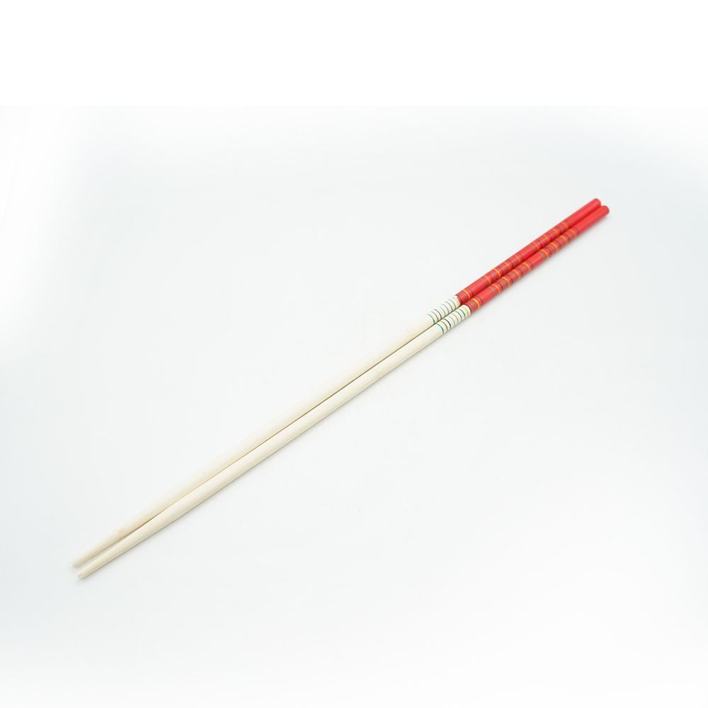 칼라 튀김젓가락 45cm 튀김용 긴 나무 우드 젓가락 - 상품 이미지