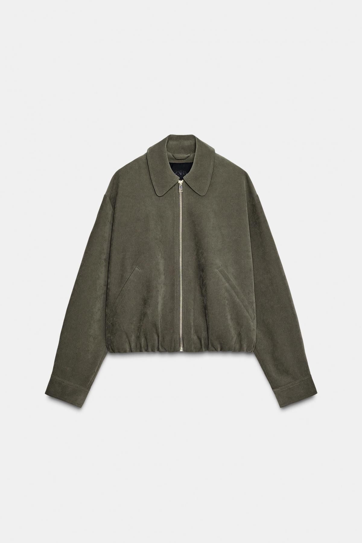 자라 테크니컬 볼륨 오버핏 봄버 재킷 8372/369 KHAKI - 메인 이미지