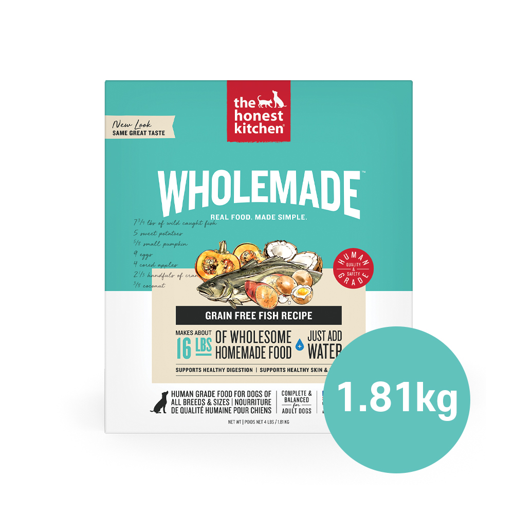 디어니스트키친 탈수건조 알러지 강아지 사료 그레인프리 피쉬 레시피, 1.81kg, 1개