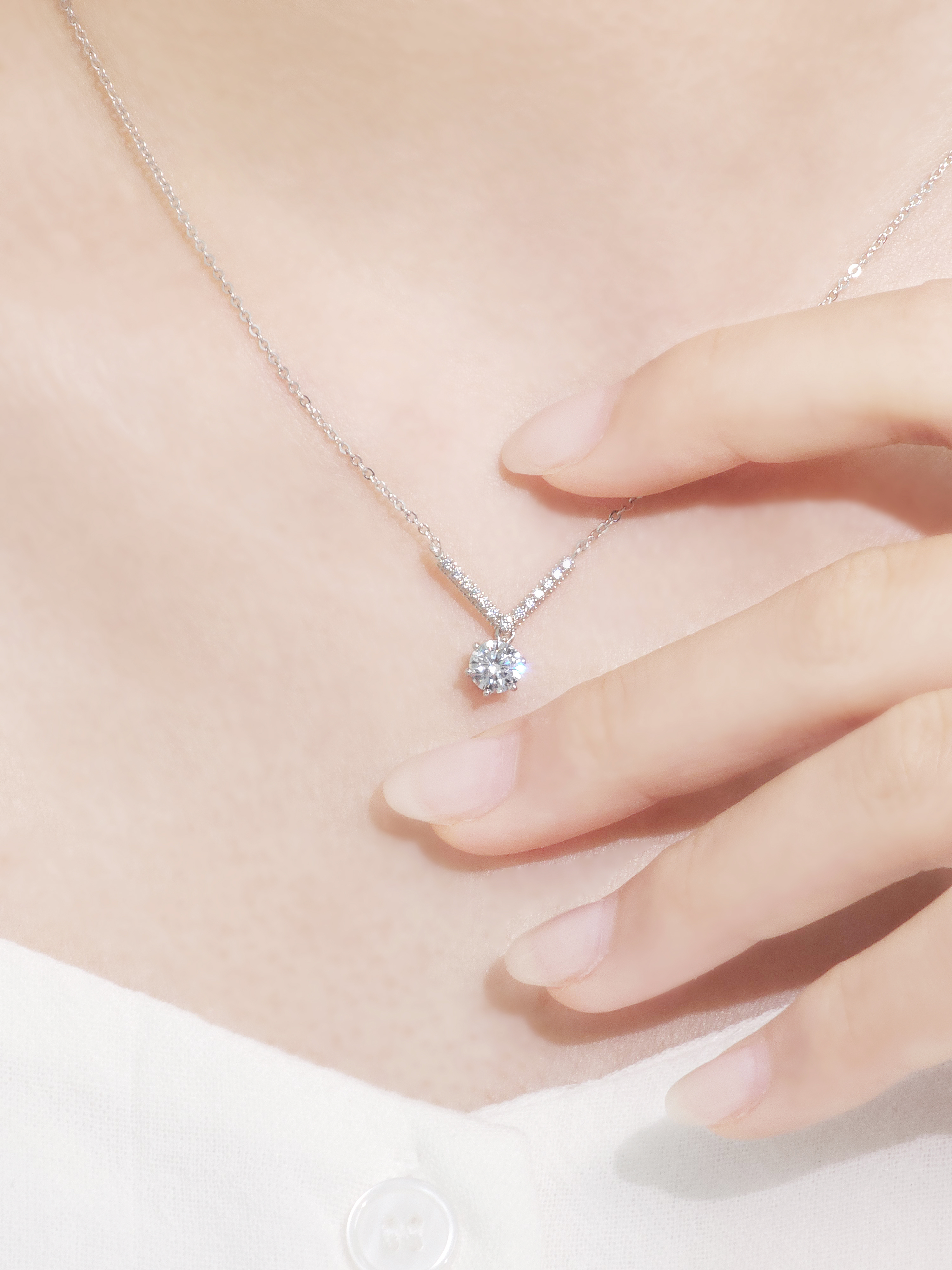 랩다이아 목걸이 드레시 IGI 랩다이아몬드 D컬러 14k 18k 이미지 6