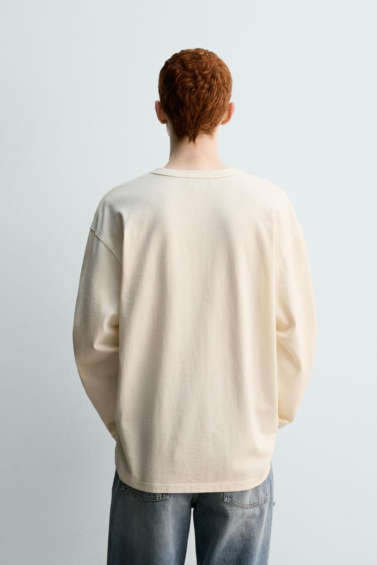 자라 피터팬 인어 프린트 티셔츠 X 해리 램버트 0962/388 OYSTER-WHITE - 상세 이미지 4
