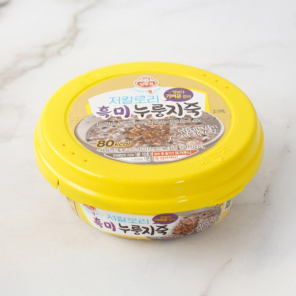 메가마트 오뚜기 저칼로리 흑미 누룽지죽 215G - 상품 이미지