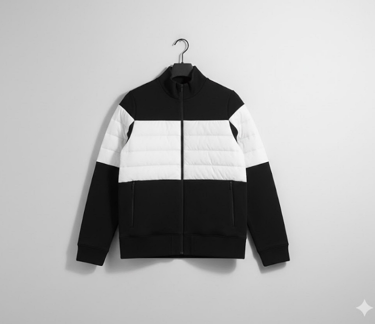 볼빅 여성 겨울 울니트 다운결합 골프웨어 구스다운 니트 패딩점퍼 - 상세 이미지 3