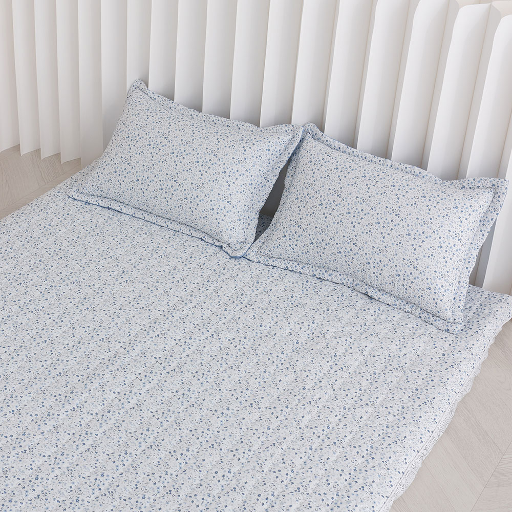 아르떼베딩 잔꽃 요매트 (요커버+솜매트) 바닥에까는 미끄럼방지 누빔 5cm