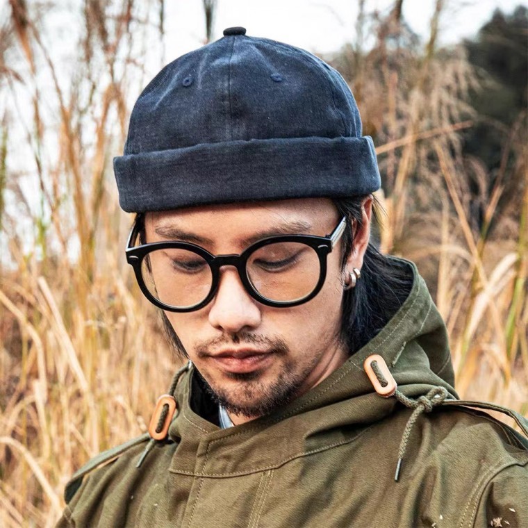 심플 와치캡 레옹모자 빈티지 와치캡 남성여성 모자 - 메인 이미지