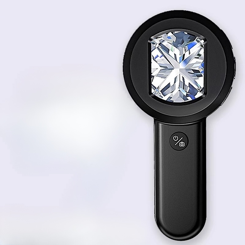 촬영저장 확대경 보석감정 디지털 현미경 전자부품 검사 IPS 스크린 고배율 휴대용 산업용 - 상품 이미지