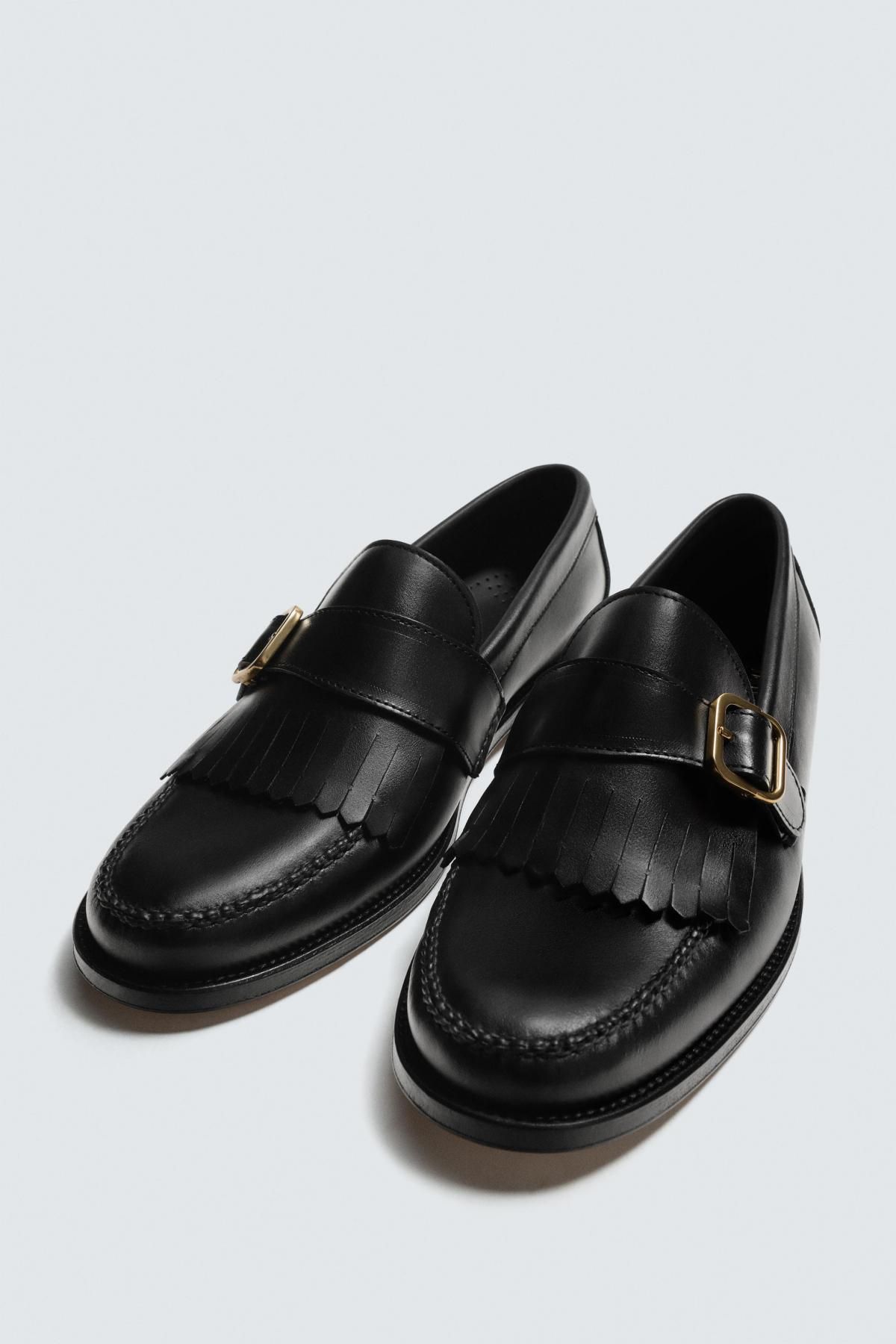 자라 프리미엄 버클 로퍼 X 카스텔로 1920 2672/620 BLACK - 상세 이미지 2