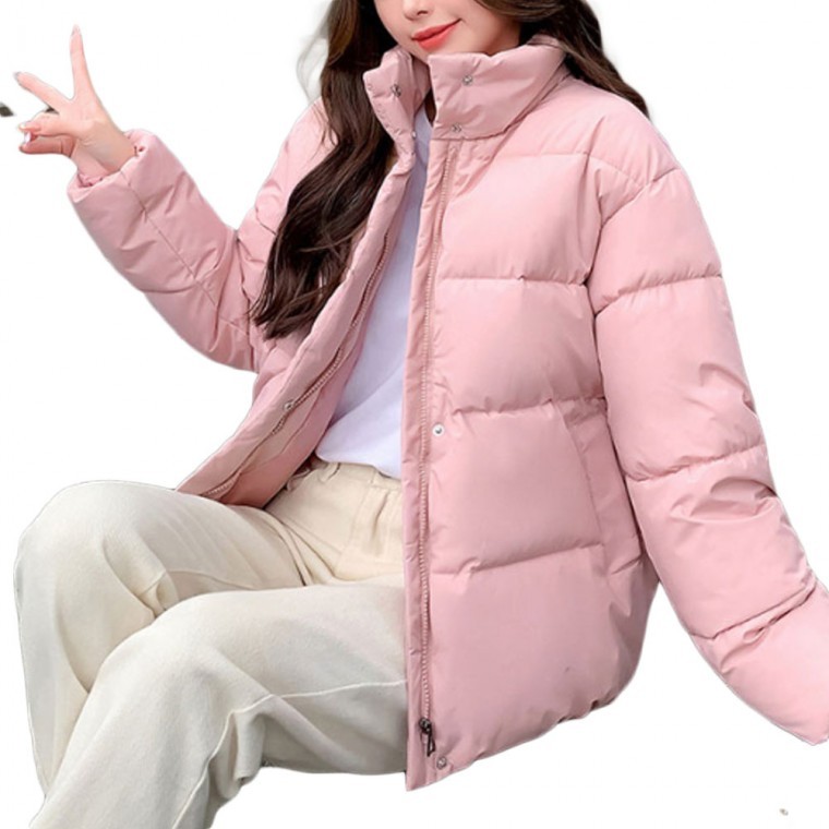 잠바 패딩 여자 겨울 캐주얼 유행 인기 점퍼 무지 - 상품 이미지