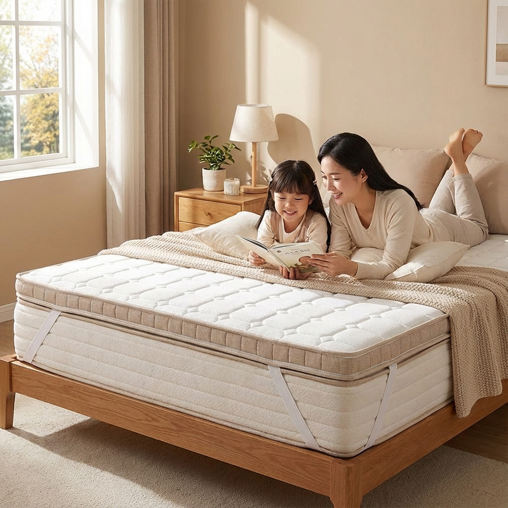 올인홈 토퍼 매트리스 침대 거실 바닥 수면매트 5세대 포켓 스프링 SS 5CM