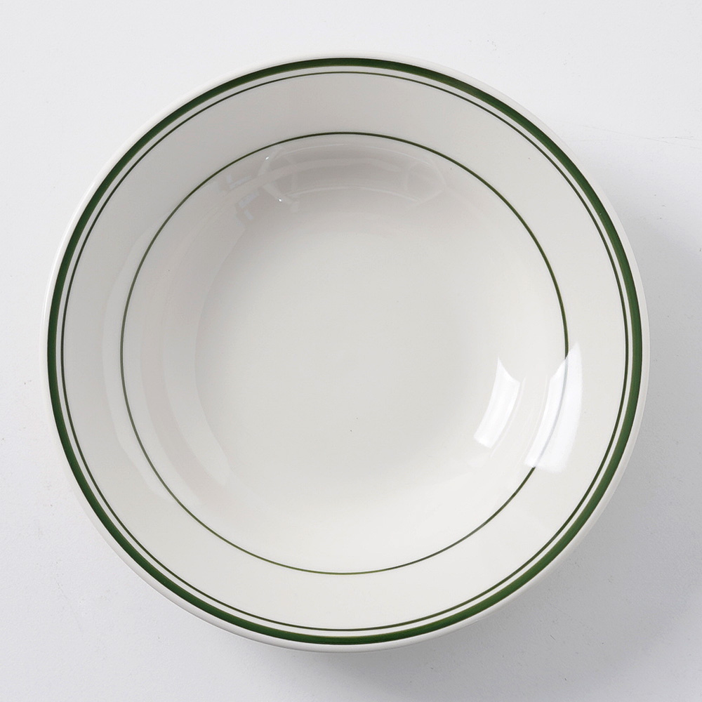 턱스톤 파스타 접시 샐러드 볼 리조또 볶음밥 카레 그릇 22.4cm, 그린베이 - 상세 이미지 3