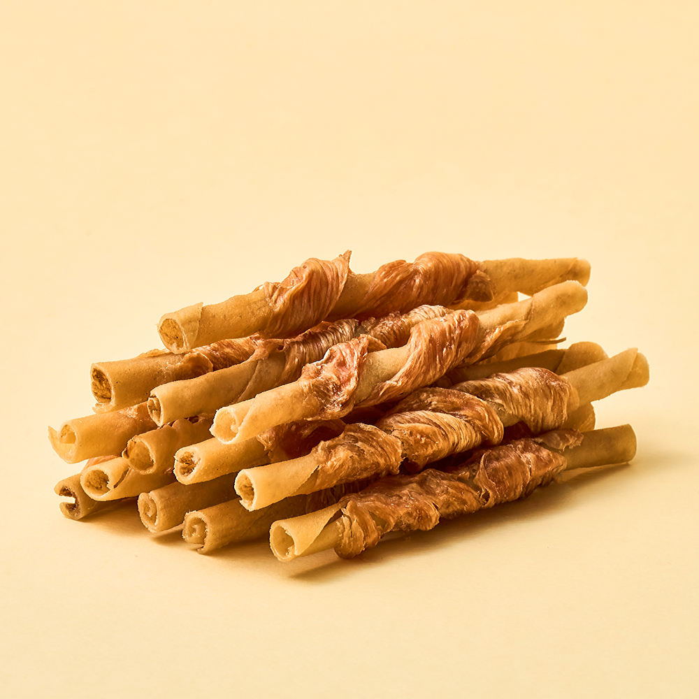 강아지 오래먹는 간식 수제 개껌 한우우피껌 덴탈껌 닭안심회오리츄잉, 35g, 2개 - 상세 이미지 2