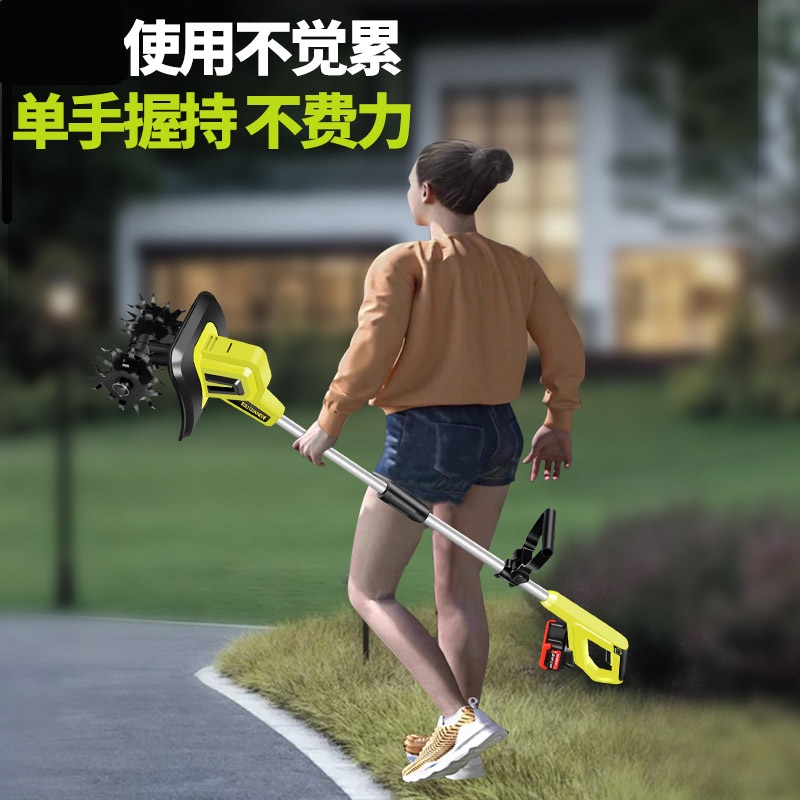 미니 경운기 텃밭관리 쟁기 다용도 양날 트렉터 듀얼 로터리 관리기 이미지 6