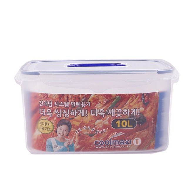 쿨맥시ll 직사각 밀폐용기 김치통 11호 10L - 메인 이미지