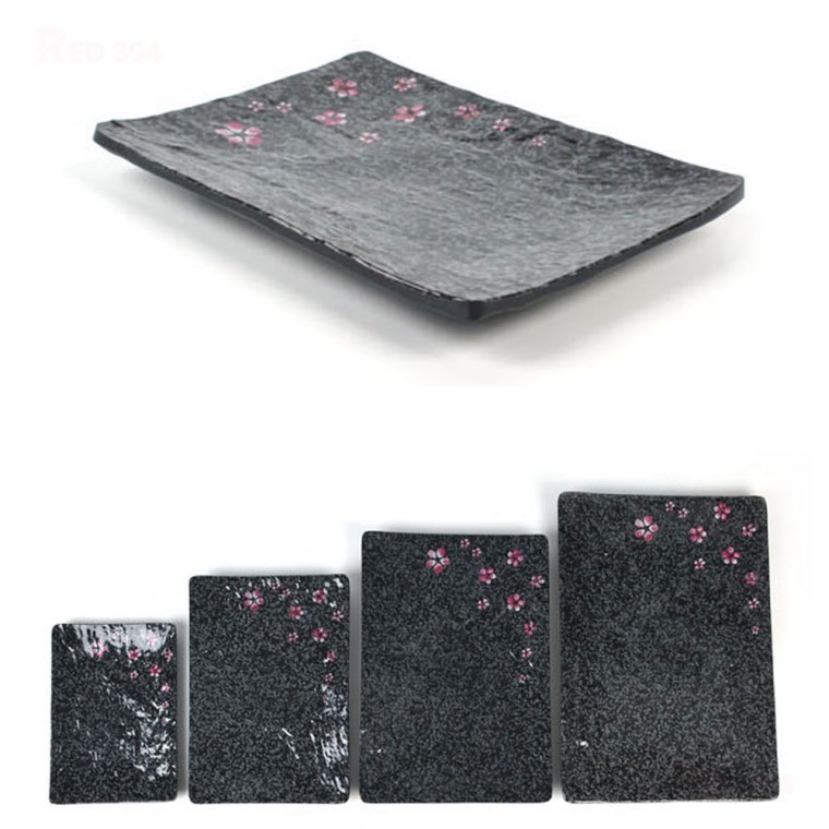 사각 멜라민 한정식 찬기 반찬그릇 반찬접시 일식 스끼다시 튀김 샐러드 디저트 접시 길이 30cm 35cm - 메인 이미지