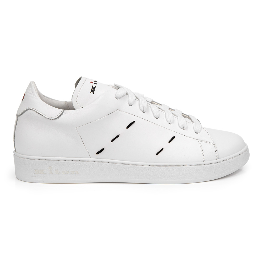 [아벨리] 키톤 스티치 디테일 스니커즈 USS0001 XC100601 BIANCO (2023 F/W) - 상세 이미지 2