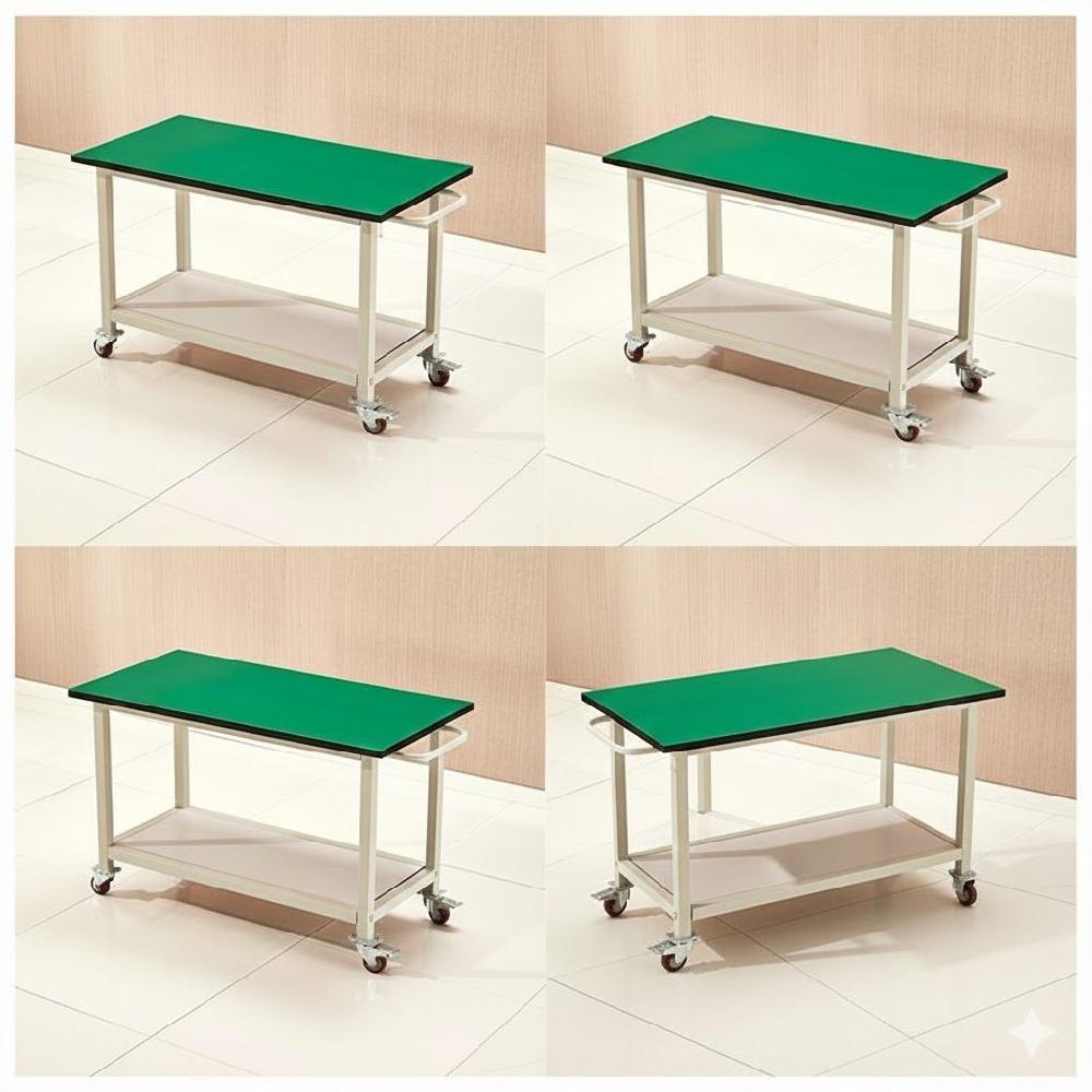 정전기 방지 이동식 작업대 공장 선반 조립 검사대 60x60x75 - 상세 이미지 3