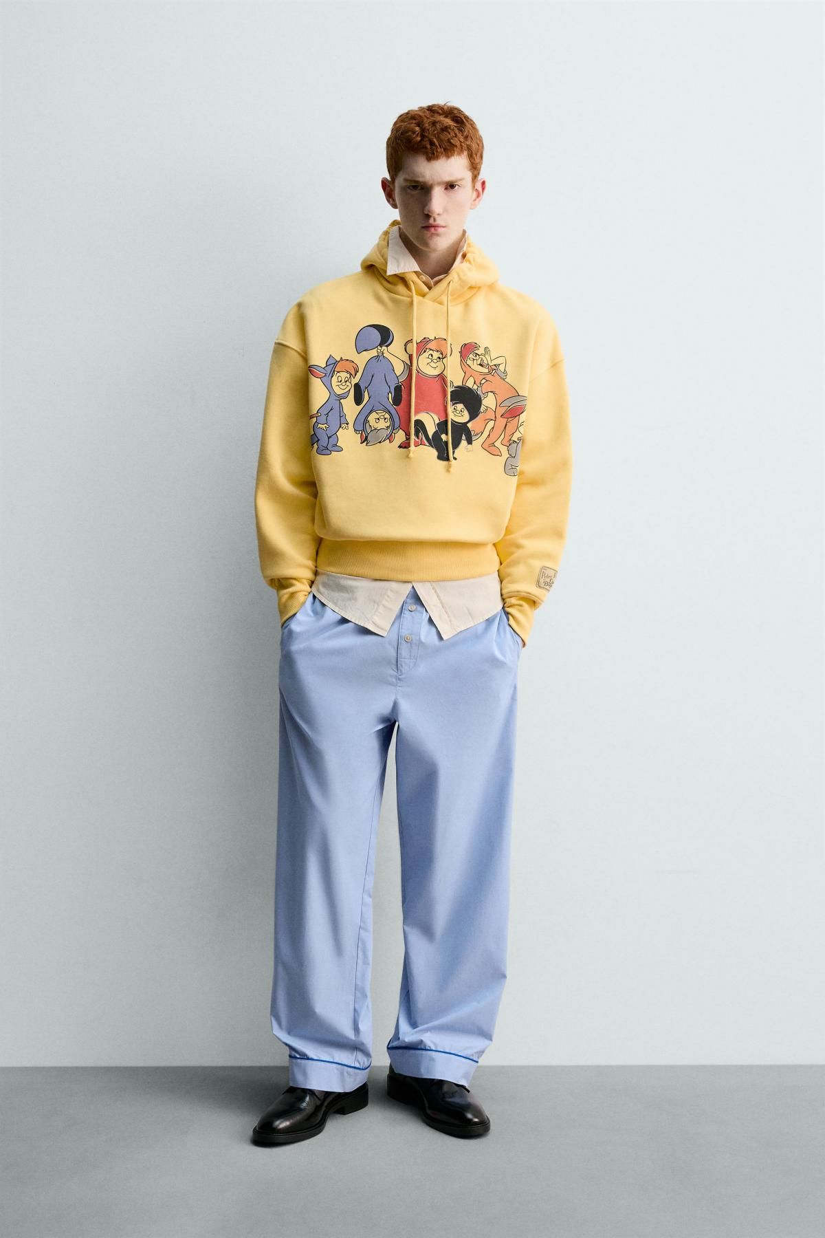 자라 피터팬 후드 스웨트셔츠 X 해리 램버트 0962/292 YELLOW - 상세 이미지 2
