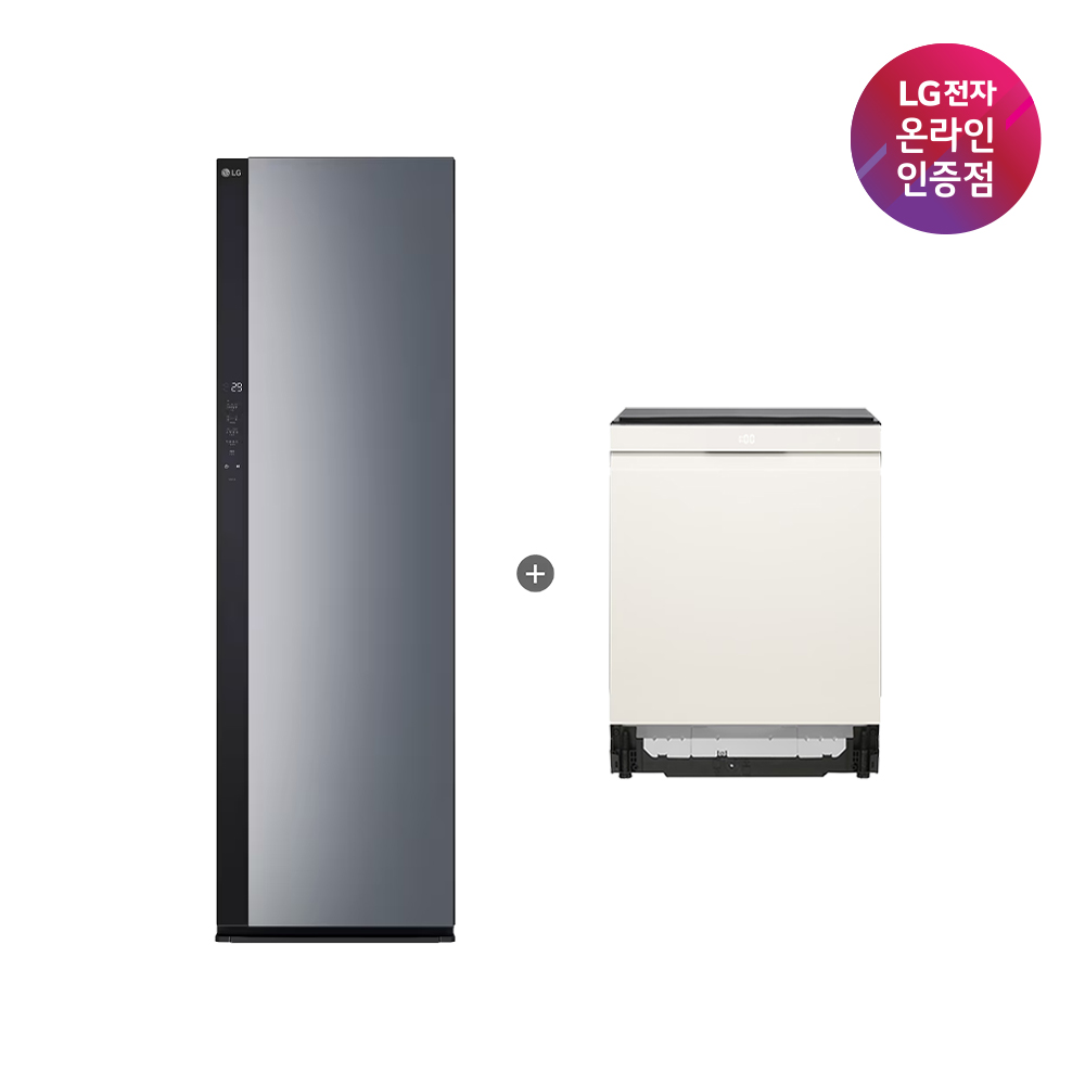LG 디오스 오브제컬렉션 식기세척기 + LG 스타일러 (DUE6BGL1E + SC5GMR52) - 상품 이미지