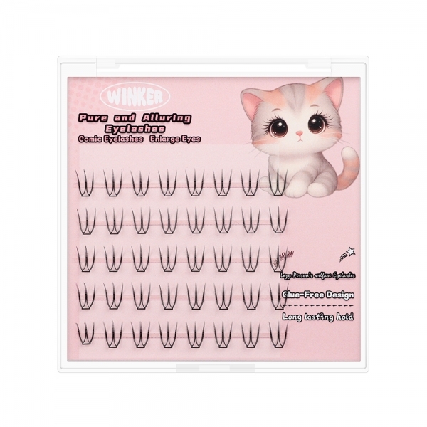 Styling 청순미 노글루 원터치 일체형 대용량 인조속눈썹 (40pcs) - 상세 이미지 4