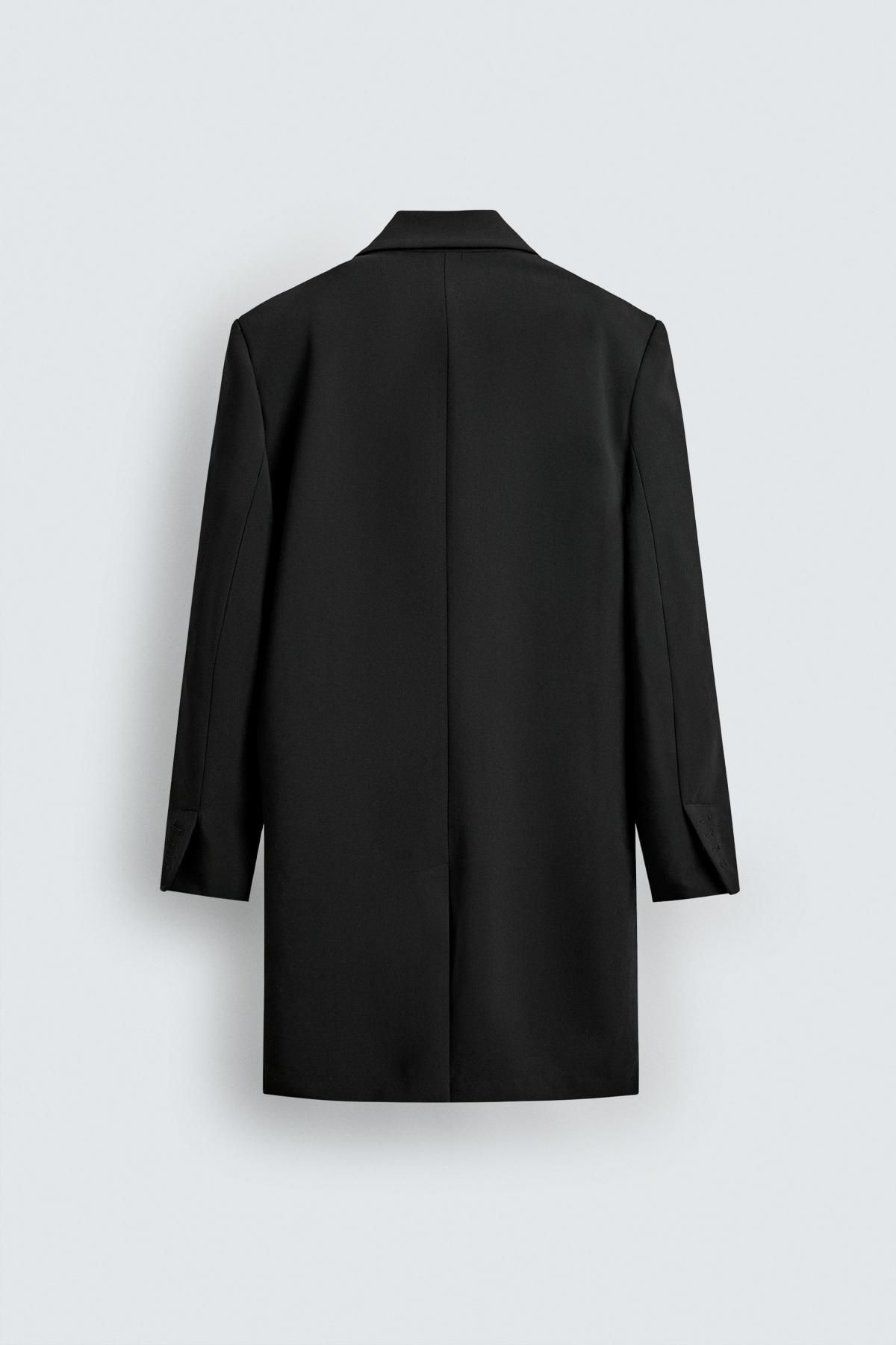 자라 더블브레스트 롱 블레이저 X 해리 램버트 1255/897 BLACK - 상세 이미지 4