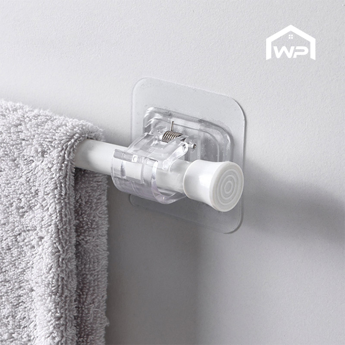 접착식 다용도 커튼봉 압축봉 홀더 2개입