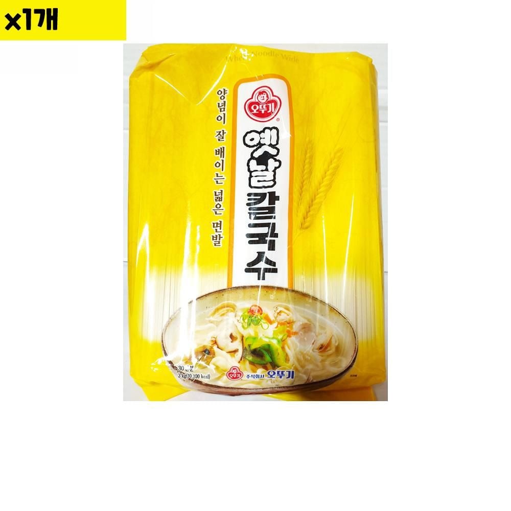 식자재 도매 칼국수 옛날국수 오뚜기 3Kg 1개 - 상품 이미지
