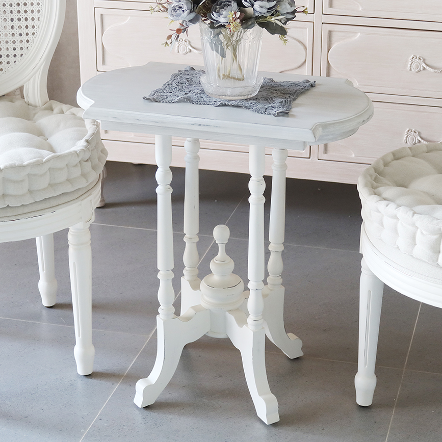 로레인 티테이블 color 투톤, 모던프렌치 쉐비시크 프렌치 커피테이블 탁자 협탁 부부테이블 우드아뜰리에