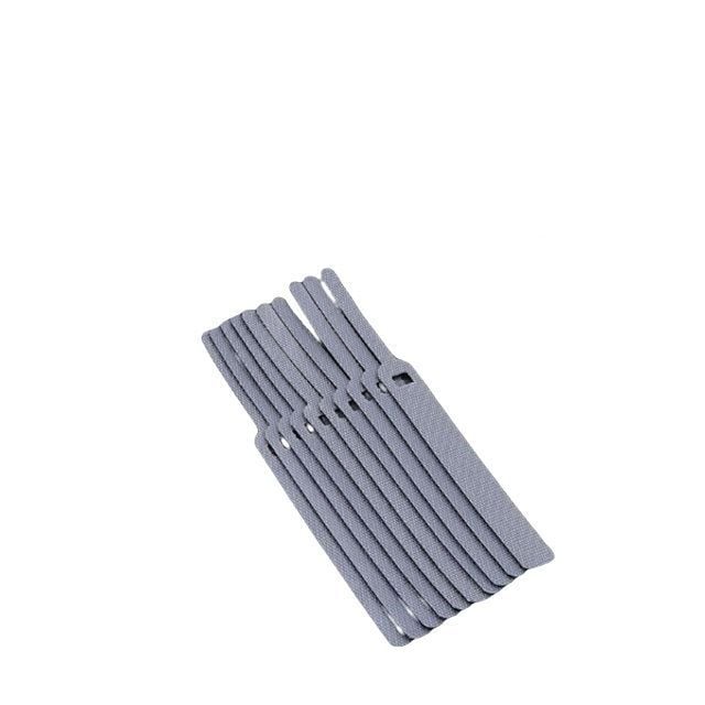 찍찍이 케이블타이 10pcs 소 Gray 120mm - 상품 이미지