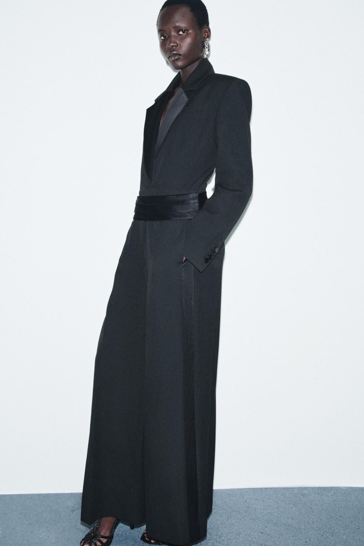 자라 한정판 블랙 턱시도 점프수트 9805/797 BLACK - 상세 이미지 5