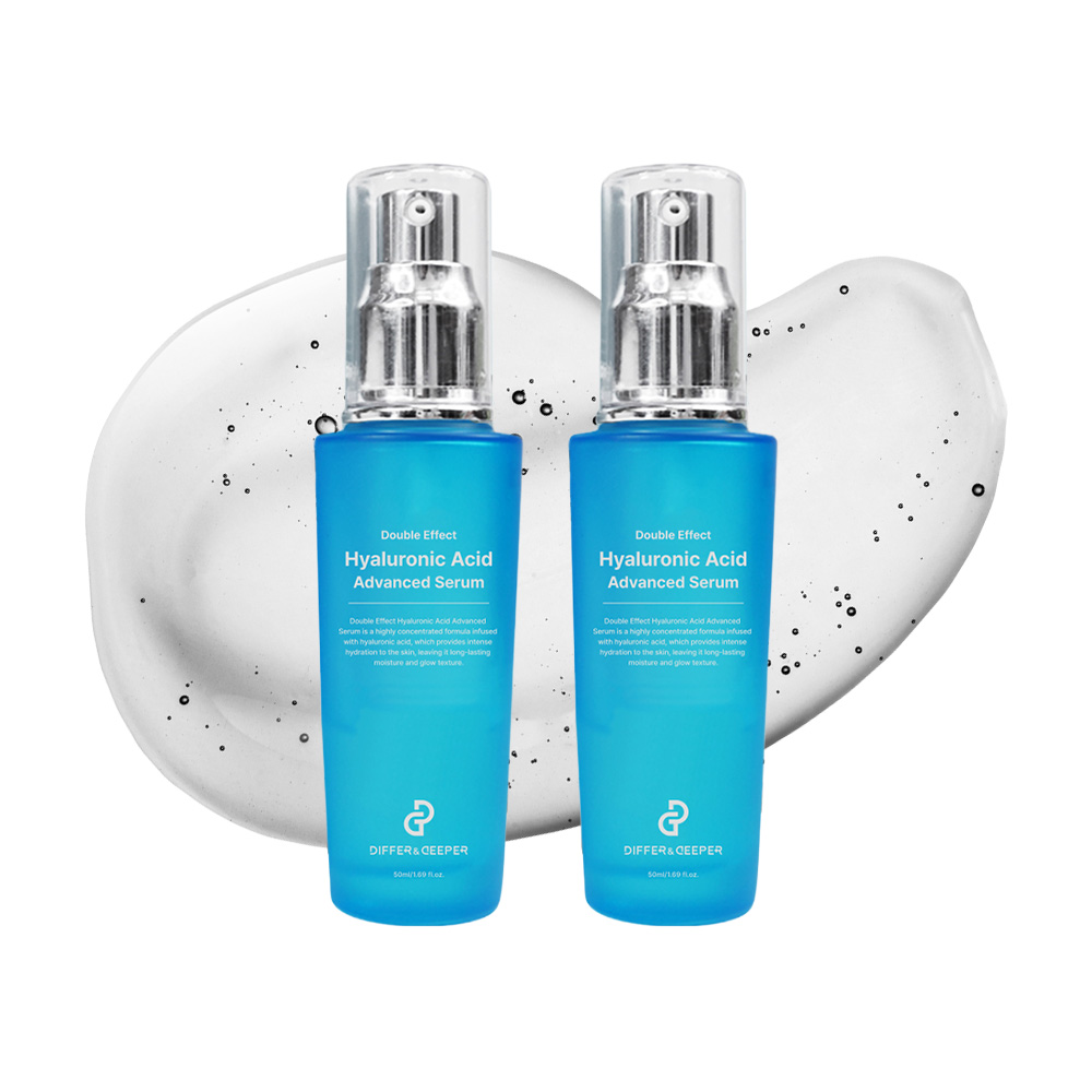 디퍼앤디퍼 더블이펙트 히알루론산 딥 모이스처 고농축 세럼 50ml, 2개 - 상품 이미지