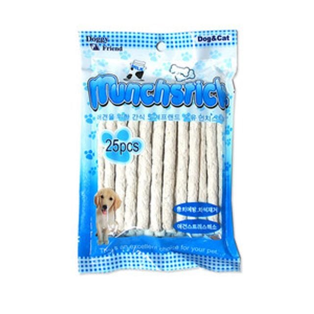 도기 강아지간식 반려견 애견 간식 우유 치즈스틱 25p - 상품 이미지