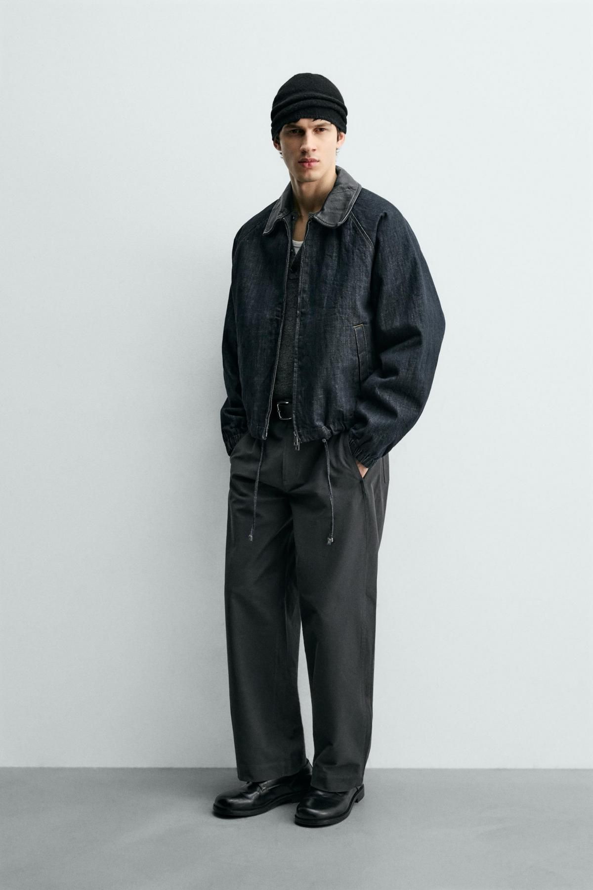자라 테크니컬 배색카라 데님 재킷 4470/342 INDIGO - 상세 이미지 5