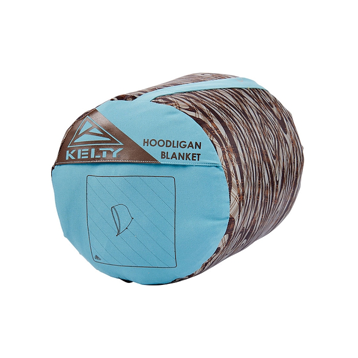켈티 후드리건 블랑킷 캠핑 차박 피크닉 입는 담요 트렐리스, 182x182 - 상세 이미지 3