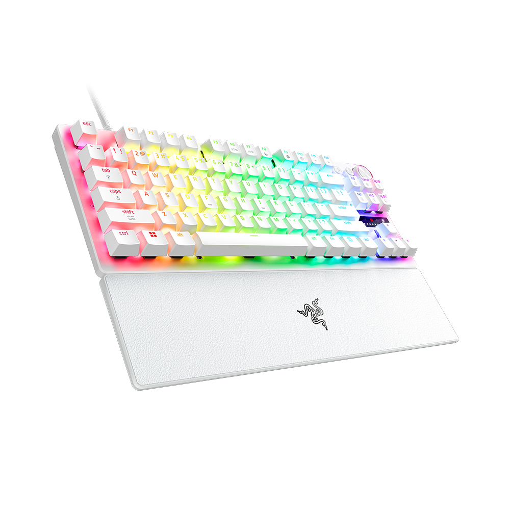 레이저코리아 헌츠맨 V3 Pro TKL 8K 영문각인 광축 게이밍 키보드, 화이트 - 상세 이미지 2