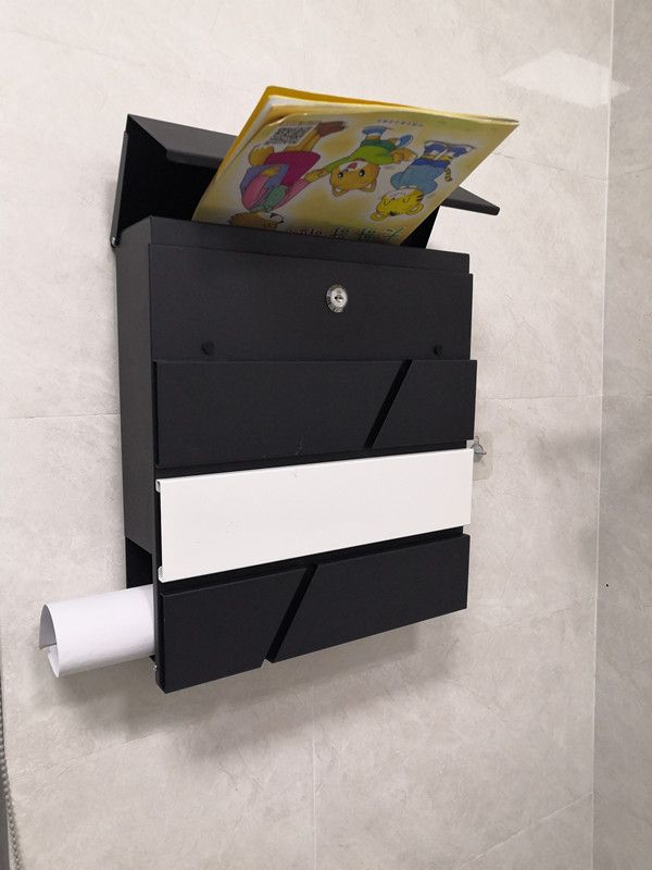 고급 전원주택우체통 벽걸이 우편함 포스트박스 흰색 도어 패널 36 xx 30 x 9.5cm - 상세 이미지 4