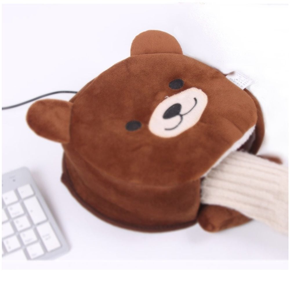 곰인형 USB 온열 손목쿠션겸 마우스패드 - 상품 이미지